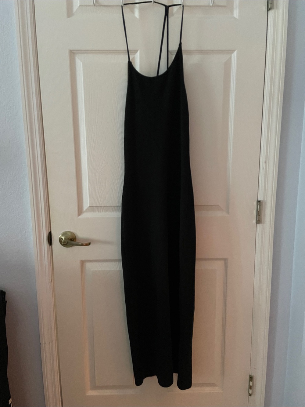Abercrombie & Fitch Long Black Ribbed Sweater Dress, Large Tall